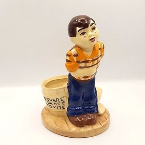Vintage Hand Painted Stewart McCulloch Square Dancing Dude California Pottery